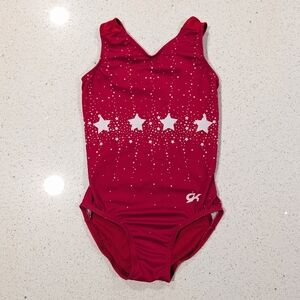 PATRIOTIC GK ELITE Gymnastics Dance Leotard Child Medium OLYMPIC Replica Stars
